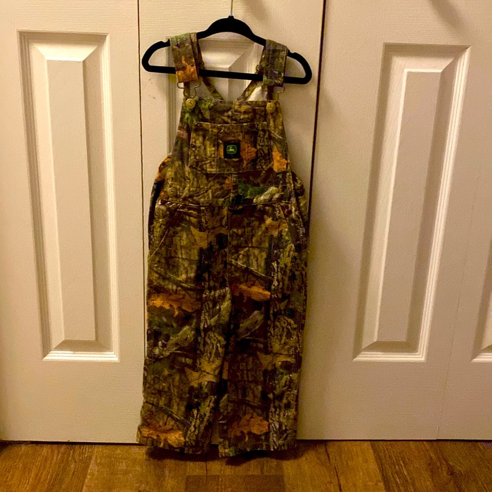 Toddler boy John Deere overalls